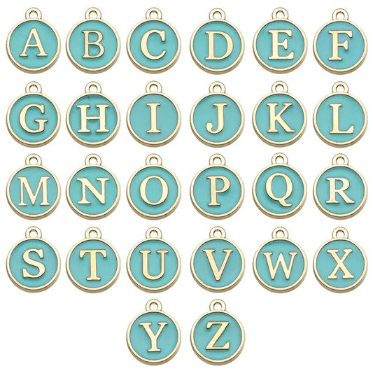 Charms: Tiffany Blue Letters