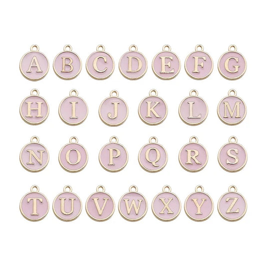 Charms: Baby Pink Letters