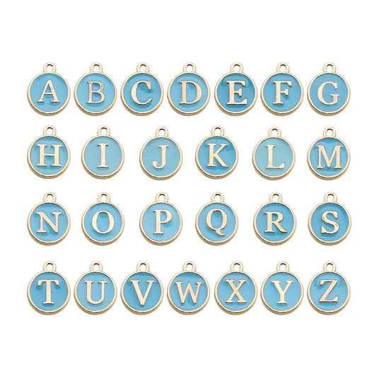 Charms: Baby Blue Letters