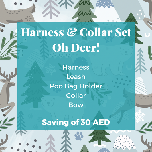 Oh Deer!: Collar & Harness Combo Set